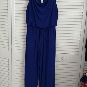 Elegant Blue Women's Jumpsuit